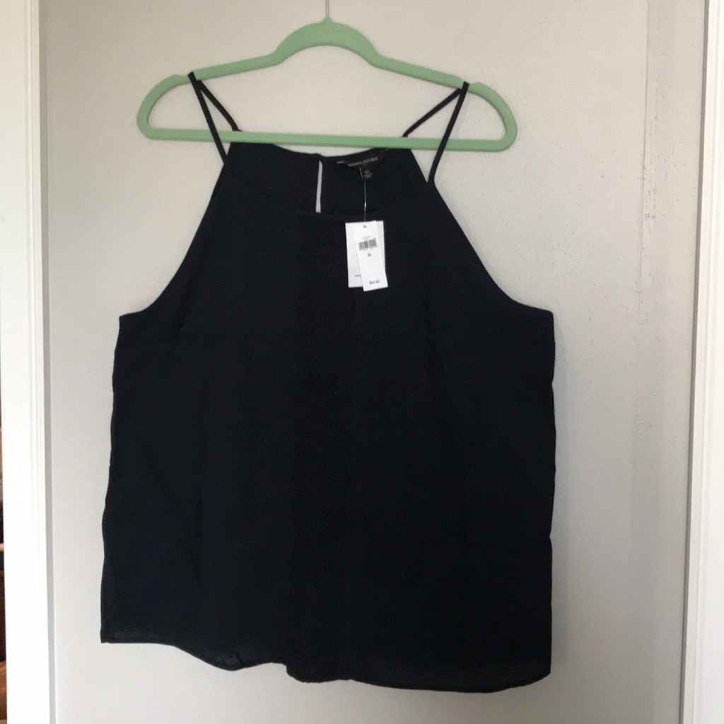 Banana Republic Navy Sleeveless Top